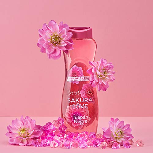 Tulipán Negro Sakura Love Gel de Ducha con Efecto Sedoso, 600 ml