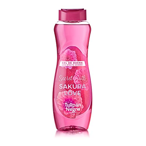 Tulipán Negro Sakura Love Gel de Ducha con Efecto Sedoso, 600 ml