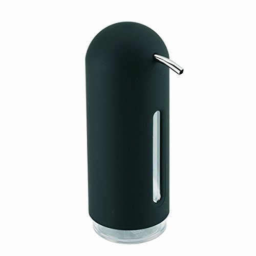 Umbra Kitchen & Entertaining Dosificador De Jabón Penguin - Dispensador de jabón, dispensador de jabón, jabón, Soft Touch de plástico, Negro, 330190040