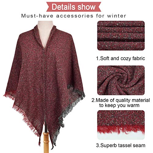 UMIPUBO Bufandas Mujer Invierno Tartán Pashmina Larga Cálido Suave Bufanda Square Grande Chal Cálido Moda Bufandas Fiesta Chal Caliente Mantas Tartán