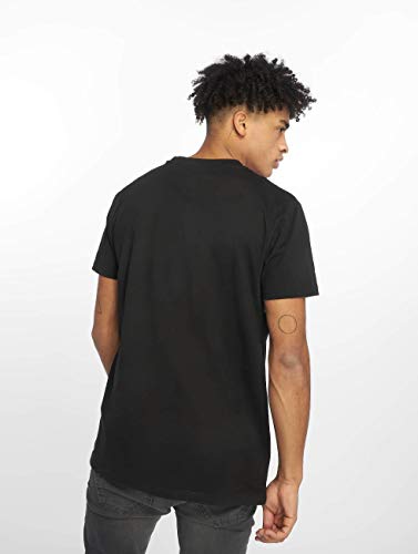 Urban Classics Check Panel tee, Camiseta para Hombre, Negro (Black/White 00826), XXXX-Large