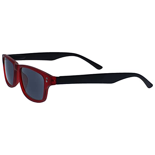 Uv Reader Goma Rojo Negro Lectores De Sol Gafas De Lectura Uv400 Hombres Mujeres Uvsr033 +1,50 50 g