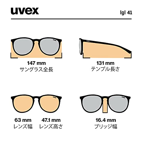 Uvex lgl 41 Gafas de sol, Adultos unisex, black blue, one size