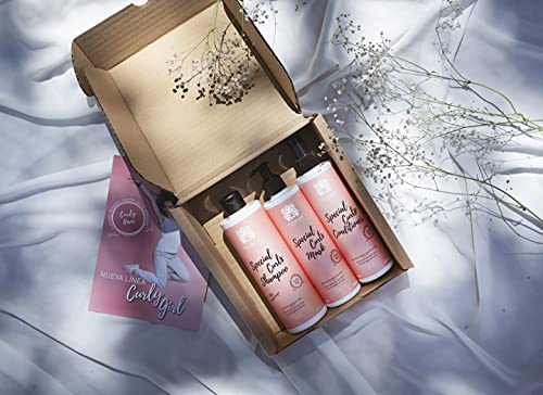 Válquer Profesional Pack Método Curly Champú 400 ml + Mascarilla 290 ml + Acondicionador 300 ml Especial Rizos, Cabellos Rizados, Sin Sulfatos, Sin Sal. Rizos Perfectos. Hasta 96% origen natural