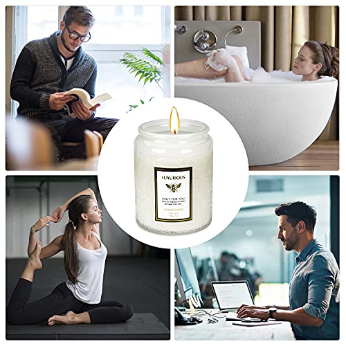 Velas Perfumadas Kasimir Vela Aromatica Velas de Vidrio Tuberosa de olor rosas e iris 100% Cera de Soja Natural Hasta 45 Horas Aromaterapia Decoración para Relajación Fiesta Boda Baño Yoga Regalos