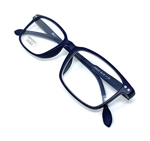 VENICE EYEWEAR OCCHIALI | Gafas ver de cerca, lectura para hombre- Venice Manager Dioptría (1-1,50-2 - 2,50-3 - 3,50) (Azul, 1,00)