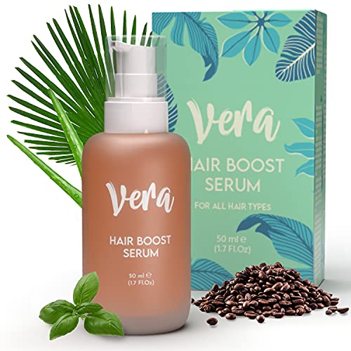 VERA Serum Pelo Seco y Dañado con Biotina y Aloe Vera - Serum Cabello Reparador de Puntas Dañadas y Abiertas - Serum Capilar Potenciador Brillo Pelo - Serum Pelo Antiencrespamiento y Anticaída, 50ml