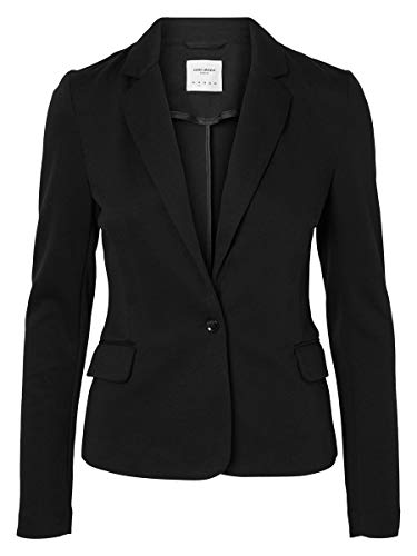 Vero Moda Vmjulia LS Blazer Dnm Noos Chaqueta, Negro (Black), 42 EU para Mujer