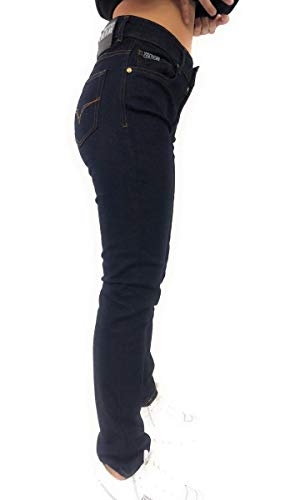 Versace Jeans Donna Slim Vaqueros, Azul (Blue Indigo 904), 32 para Mujer