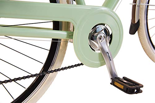 Via Veneto by Canellini Bicicleta Bici Citybike CTB Mujer Vintage Retro Via Veneto Aluminio (Verde Claro, 50)