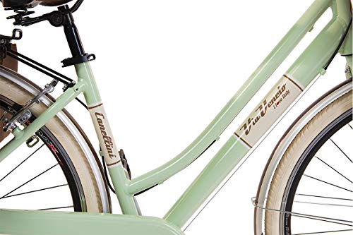 Via Veneto by Canellini Bicicleta Bici Citybike CTB Mujer Vintage Retro Via Veneto Aluminio (Verde Claro, 50)