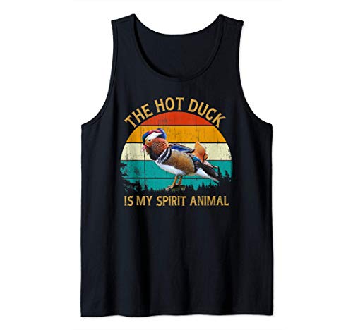 Vintage Retro Style Summer My Spirit Animal Mandarin Duck Camiseta sin Mangas