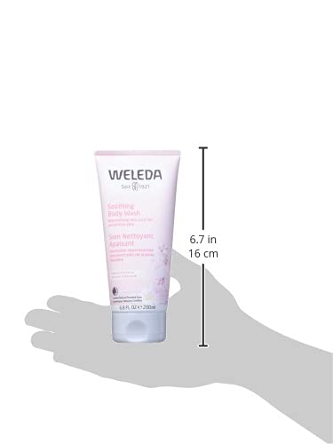 WELEDA - Gel de ducha de almendra sensible, cosmética natural calmante para pieles sensibles y delicadas, cuidado suave y limpieza para una sensación suave de la piel (1 x 200 ml)