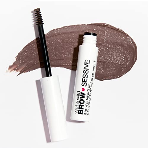 Wet n Wild Brow-Sessive Brow Shaping Gel, Gel para Cejas Finas y Gruesas, Volumen y Definición Natural para Tus Cejas, Máscara de Pestañas en Gel Voluminizadora, Marrón 900 g