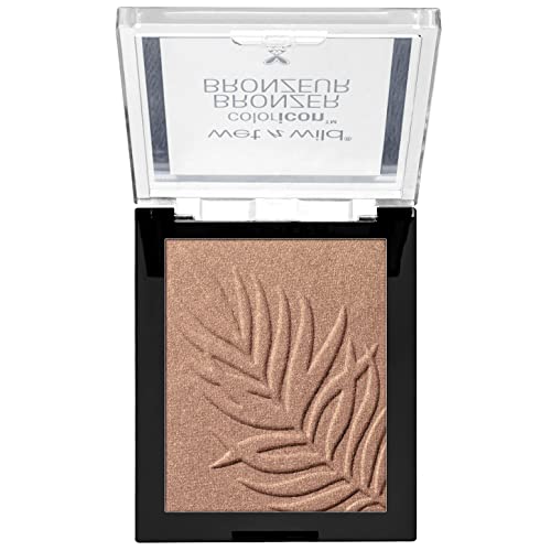 Wet n Wild - Color Icon Bronzer - Polvo Bronceador de Larga Duración - Tono Bronceado Natural en el Rostro, en Cuello y Pecho - Fórmula Enriquecida con Gel - Vegano - Palm Beach Ready - 1 Unidad