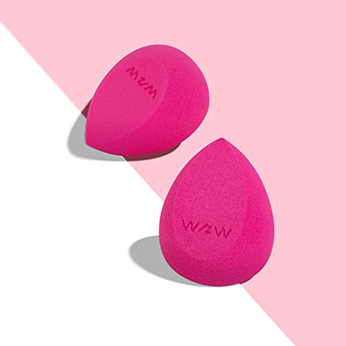 Wet n Wild - Makeup Sponge Applicator - Esponja de Maquillaje Profesional sin Bordes con Forma de Huevo - con Punta para Llegar a las Zonas Difíciles y con Lado Plano para Aplicar de Manera Uniforme