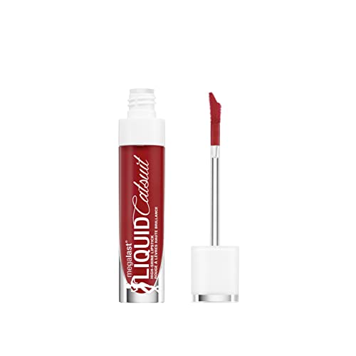 Wet n Wild - MegaLast Liquid Catsuit Hi-Shine Lipstick - Barra de Labios Líquida, Brillante e Intensa - con Vitamina E y Manteca de Karité - Vegana - Bad Girl's Club - 1 Unidad