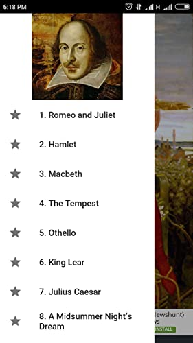 william shakespeare novels