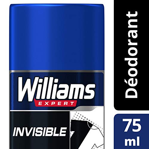 Williams - Pack de 6 desodorantes invisibles en barra de protección 48H, 75 ml, lote de 3