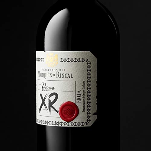 XR de Marqués de Riscal - Vino tinto Reserva Denominación de Origen Calificada Rioja, Variedad Tempranillo, 24 meses en barrica - Estuche 2 botellas x 750 ml - Total 1500 ml