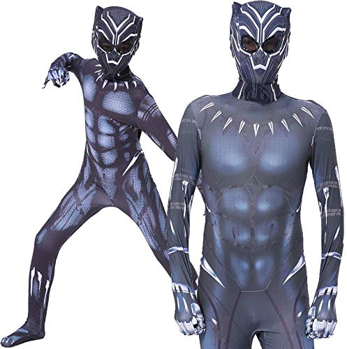 XYFW Avengers Panther's Anime Costumes Spider-Man Cosplay Disfraz Conjunto Completo Ropa Medias De Leopardo Negro Adulto Halloween Cosplay,130