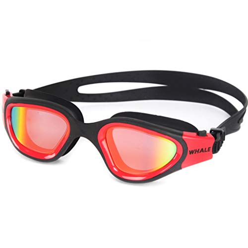 YaLuoUK JINGDU Mik - Gafas de natación para adultos y adultos, protección UV, impermeables, ajustables, gafas de natación