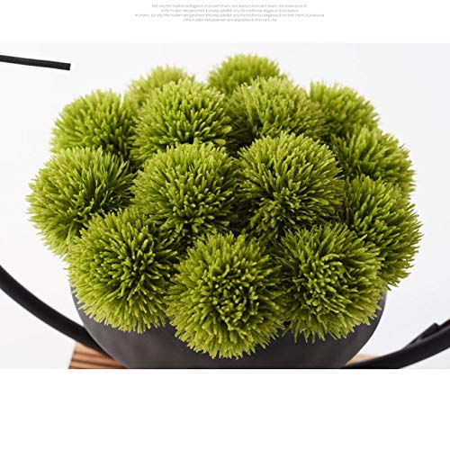 YANLI2233 Ingen vattning Nuevo Chino al Estilo Floral Artificial Artificial decoración Vegetal Verde, Hotel Villa Zen Bonsai Artificial Artificial en Maceta Suave Decoración Artificiell