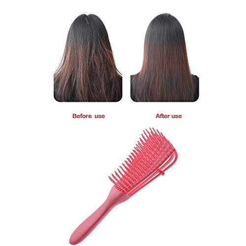 Yolistar Cepillo Desenredante, Detangling Brush, Cepillo para el pelo, cepillo de pelo curvo y ventilado, Juego de peines de modelado Para Cabello Rizado Húmedo/Seco/Largo y Grueso