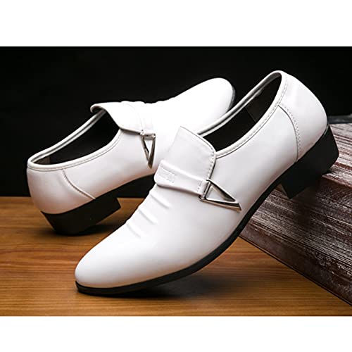 Zapatos Formales para Hombre Ligeros Resistentes al Desgaste de Charol Puntiagudos Mocasines de Vestir Zapatos de Fiesta de Boda Zapatos de Negocios