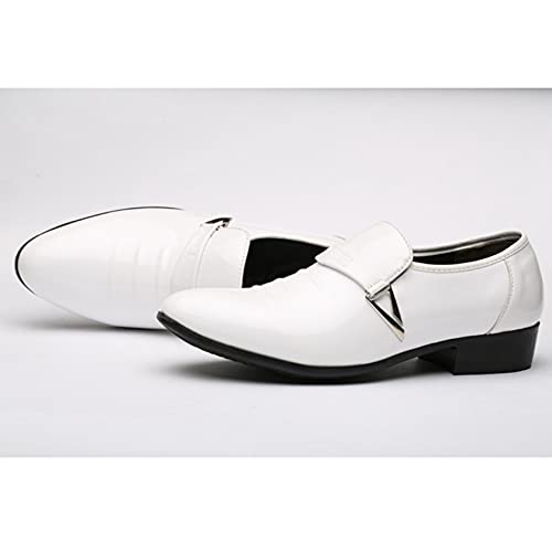 Zapatos Formales para Hombre Ligeros Resistentes al Desgaste de Charol Puntiagudos Mocasines de Vestir Zapatos de Fiesta de Boda Zapatos de Negocios