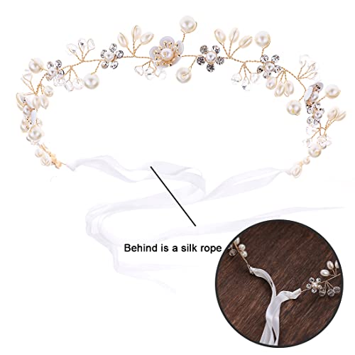 Zeayebsr Silver Diadema de Flores Corona Flores Guirnaldas Corona Novia Tiara Flores Pelo Banda Pelo Guirnalda Flores Tocado Boda