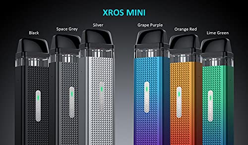 ZERUN Vaporesso XROS Mini Kit Vaporizador de cigarrillo electrónico 1000mAh Batería 11 / 16W 2ml Mesh Pod Top Filling MTL Vape (Silver)