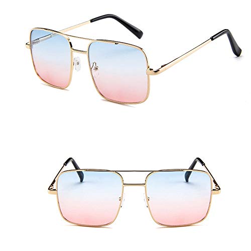 ZEZKT gafas de sol para hombre y mujer moda casual elegante sunglasses nuevas gafas de sol unisex uv polarizado piloto clásica vintage retro gafas Rojo 41