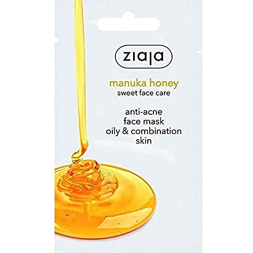 Ziaja Mascarilla Facial Miel De Manuka Antiacné Para Pieles Grasas (Pack 20 Uds.) 140 ml