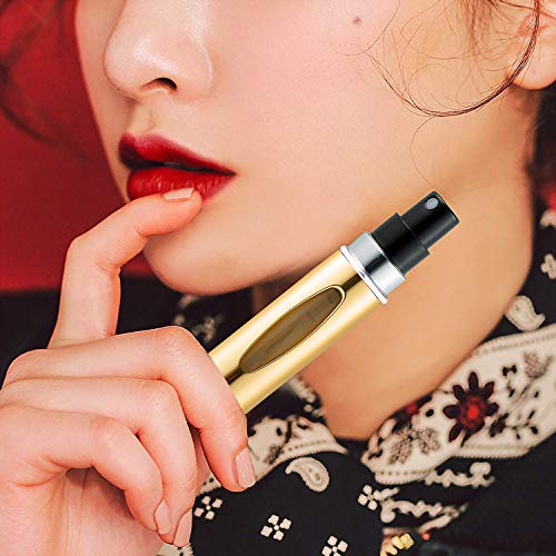 ZWOOS 3 Pcs Atomizador Perfume Recargable, Mini Atomizador del Perfume, 5ml Portátil Botella Vacío Pulverizador Viaje en Bolso, Bomba Recargable Perfume Spray Frasco con Ventana Transparente