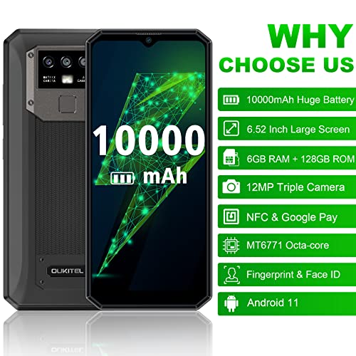 [10000mAh Batería] Teléfono Móvil Libres, OUKITEL K15 Pro Telefonos Moviles, 6,52" Android 11 Smartphone Libre, 6GB 128GB Octa-Core Moviles Baratos, 12MP Triple Cámara, Dual SIM 4G Movil Libre, NFC