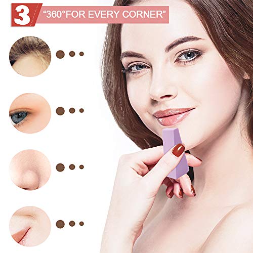 120pcs Esponja de Maquillaje Esponjas para Maquillaje Facial Cuñas de Maquillaje Cuñas Cosméticas, Herramienta de Belleza para Chicas y Mujeres (5 paquetes)