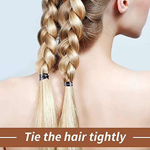 1800 Piezas Mini Gomas de Pelo Elásticas Cintas Bandas de Trenzado Gomas de Pelo Pequeñas para Cabello de Niños, Ponytail Titular, Trenzas, Peinado de Boda (Negro, Transparente)