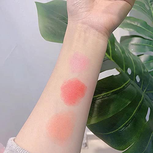 1pc Blush Stick de dos cabezas con pincel Impermeable de larga duración Hidratante Blush Pen Natural Face Brillo Rouge Stick Melocotón Cremoso Blush Make Up Tool