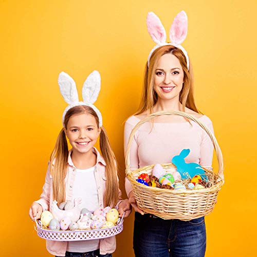 2 piezas orejas de conejo diadema orejas de felpa diadema pelo de conejo diadema tocado para niñas carnaval conejito pascua disfraz decoración del partido