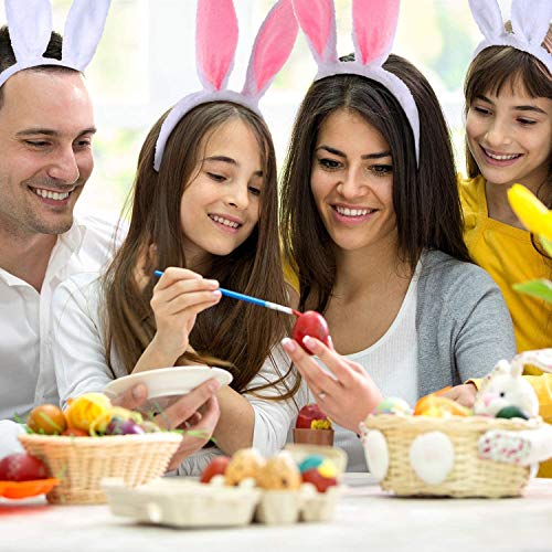 2 piezas orejas de conejo diadema orejas de felpa diadema pelo de conejo diadema tocado para niñas carnaval conejito pascua disfraz decoración del partido