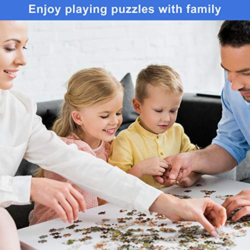 2 Sets Rompecabezas Redondos de 1000 Piezas Puzzles de Luna y Tierra Puzzles Grandes de Luna Llena Puzzles de Desafío Divertidos Puzzles de Descompresión Educativo Juego para Adultos Adolescentes