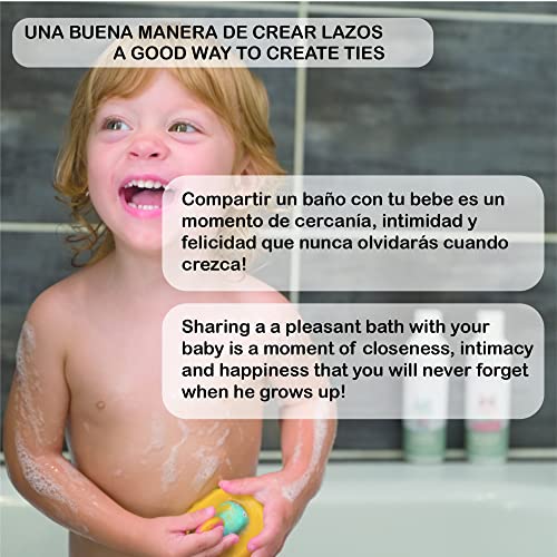 200 ml - Gel de baño natural y ecológico para bebés y niños . Aceite de calendula, manzanilla y aceite esencial de mandarina. - Aporta suavidad e hidratación