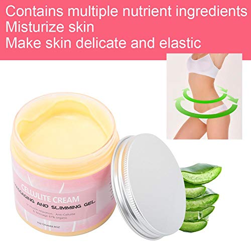 200g Crema anticelulítica, Crema corporal para el brazo, cintura, Crema adelgazante Crema reductora de peso para dar forma a los muslos, piernas, abdomen, brazos y glúteos.