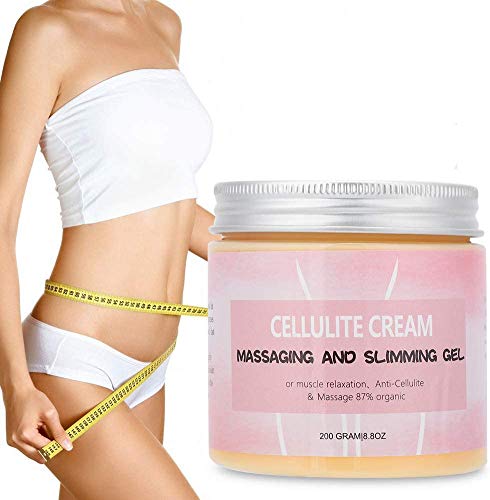 200g Crema anticelulítica, Crema corporal para el brazo, cintura, Crema adelgazante Crema reductora de peso para dar forma a los muslos, piernas, abdomen, brazos y glúteos.