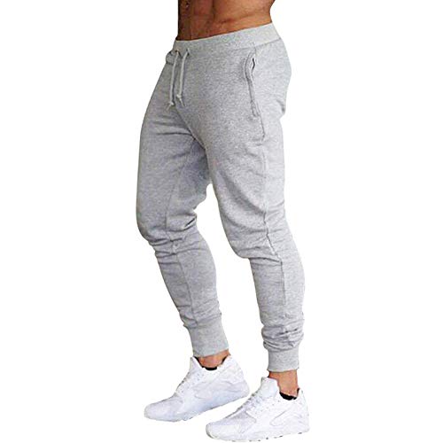 2021 Nuevo Pantalones para Hombre,Pantalones Casuales Moda Deportivos Color Sólido Elasticidad Pants Jogging Pantalon Fitness Gym Slim Fit Pantalones Largos Pantalones Ropa de Hombre Trekking Hombres