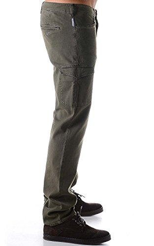 2371W Pantalone uomo Armani Jeans Green Cotton Trouser Men [50]