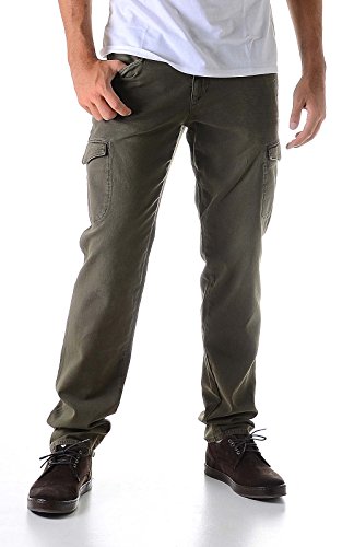 2371W Pantalone uomo Armani Jeans Green Cotton Trouser Men [50]