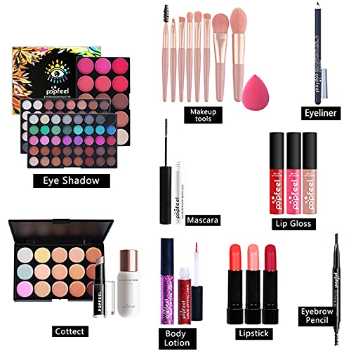 26 Piezas Juego de Maquillaje profesional, Paquete De Cosmético Todo En Uno con Sombras De Ojos Corrector lápiz Labial Etc, Kit De Regalo De Maquillaje - Adecuado para Mujeres y Niñas#6