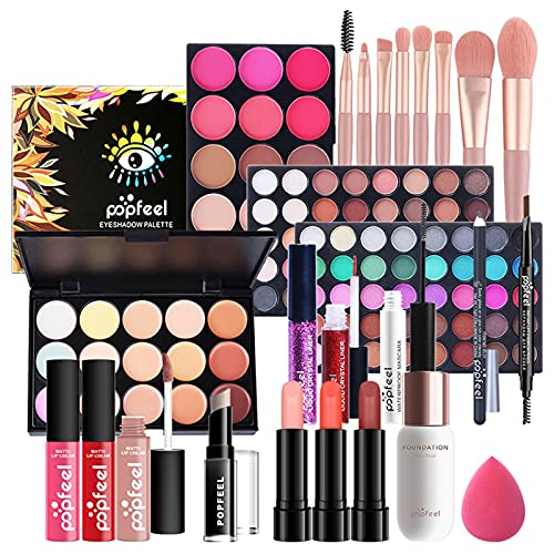 26 Piezas Juego de Maquillaje profesional, Paquete De Cosmético Todo En Uno con Sombras De Ojos Corrector lápiz Labial Etc, Kit De Regalo De Maquillaje - Adecuado para Mujeres y Niñas#6